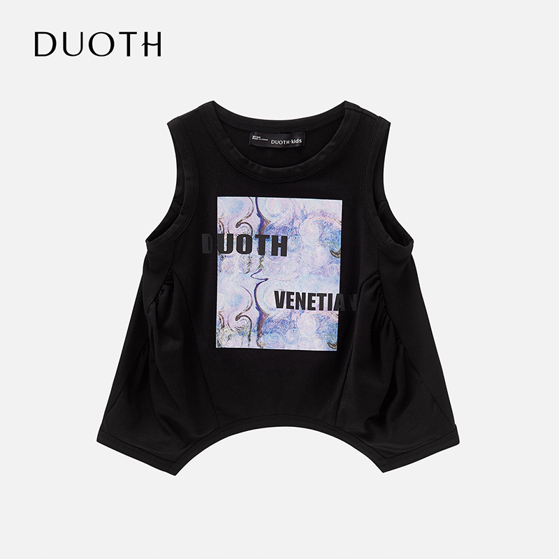 DUOTH Girl VEST HÈ WEAR thở CON AIR tay TOP TRẺ EM WEAR VEST HÈ MỎNG.