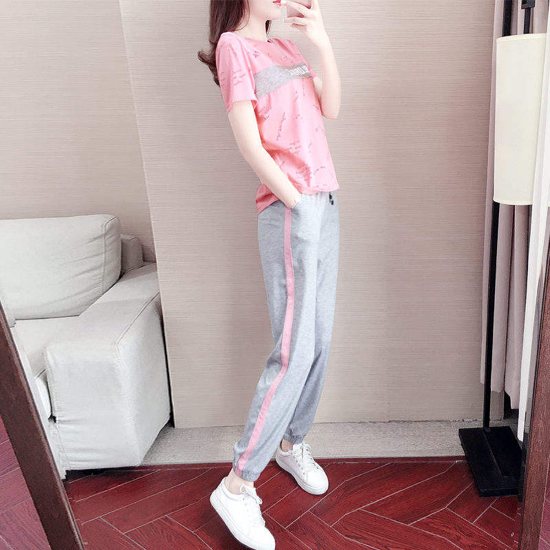 SANDRO VENETA LEISURE SPORTS SUIT WOMEN 2021 Summer new foreign fashion FASHION SHOW SLIM TWO SETS