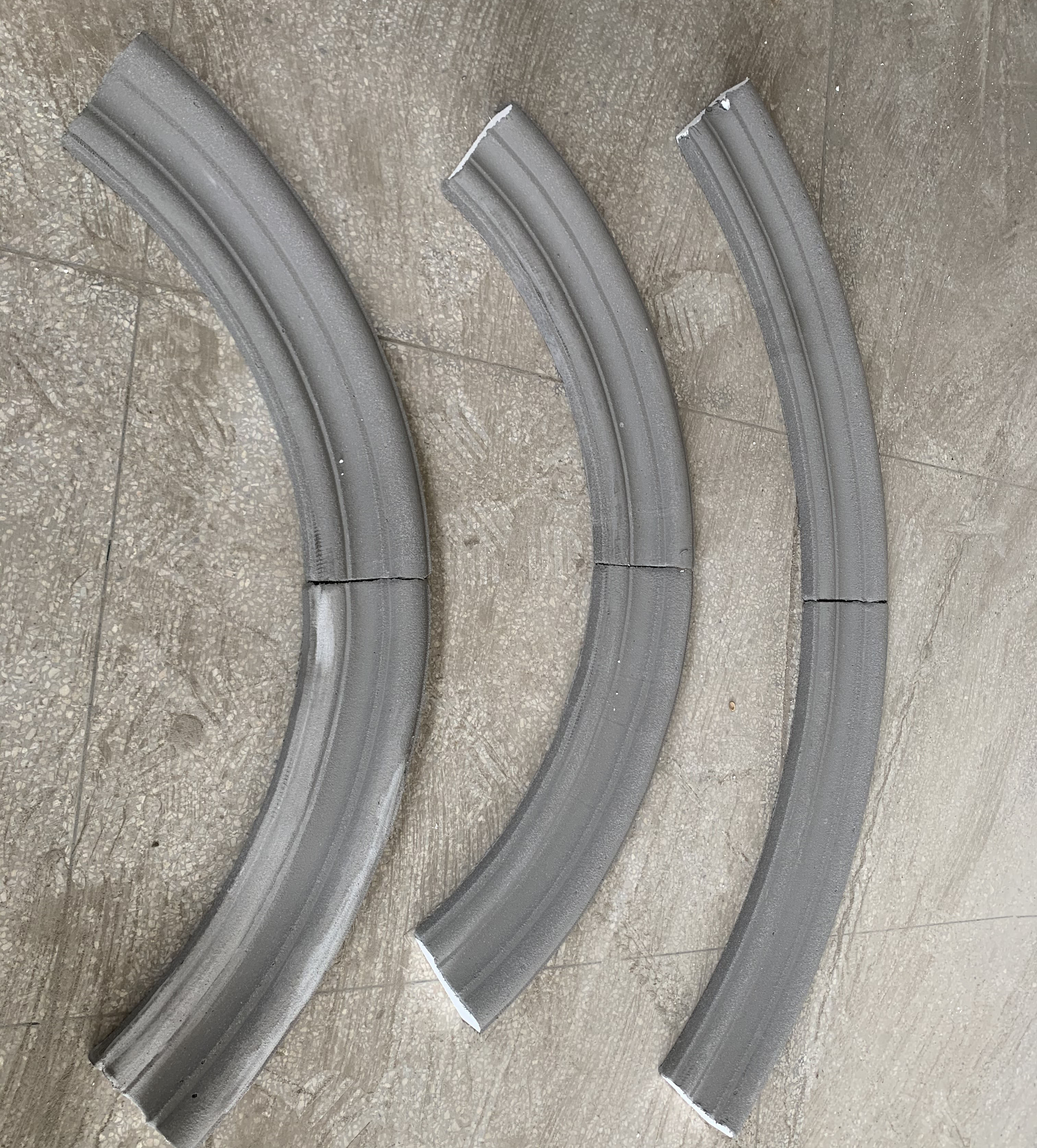 Customized eps foam arc window strip line window frame exterior wall decoration components rural villa decoration waist line edge