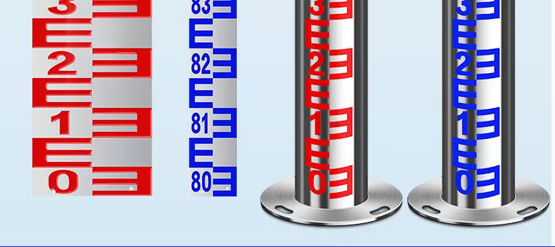 Máy đo mực nước sông thép không gỉ hợp kim nhôm máy đo mực nước men nước máy đo bảo tồn nước đo thủy văn tấm cân mức chất lỏng