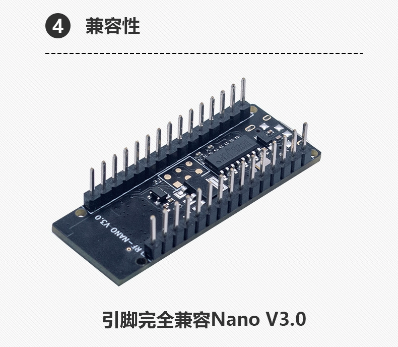 RF-Nano tương thích với Arduino Nano V3.0 tích hợp NRF24L01+ bảng phát triển không dây 2.4G TypeC