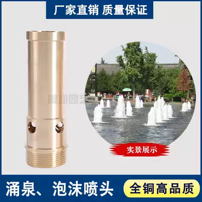 All copper thickened 4 minutes 6 minutes 1 inch spring nozzle bubbling foam Fountain Nozzle garden hotel water landscape