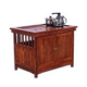 Đồ nội thất bằng gỗ gụ gỗ cẩm lai bàn trà căn hộ nhỏ nhím gỗ đàn hương đỏ Bàn trà gỗ rắn Trung Quốc và ghế kết hợp - Bàn trà