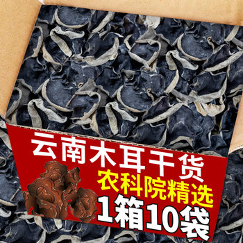 Dried Black Fungus from the Academy of Agricultural Sciences, a Yunnan Specialty, First Harvest Autumn Fungus with High Expansion Rate, Farm-Grown Small Bowl Fungus for Stir-Fry and Hot Pot Ingredients