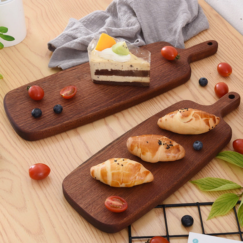 UHonolwood Chopping Block Cut Vegetable Plate Steak Bread Pizza Board Baby Coveting Case Board Chaubilee Solid Wood Cutting Board