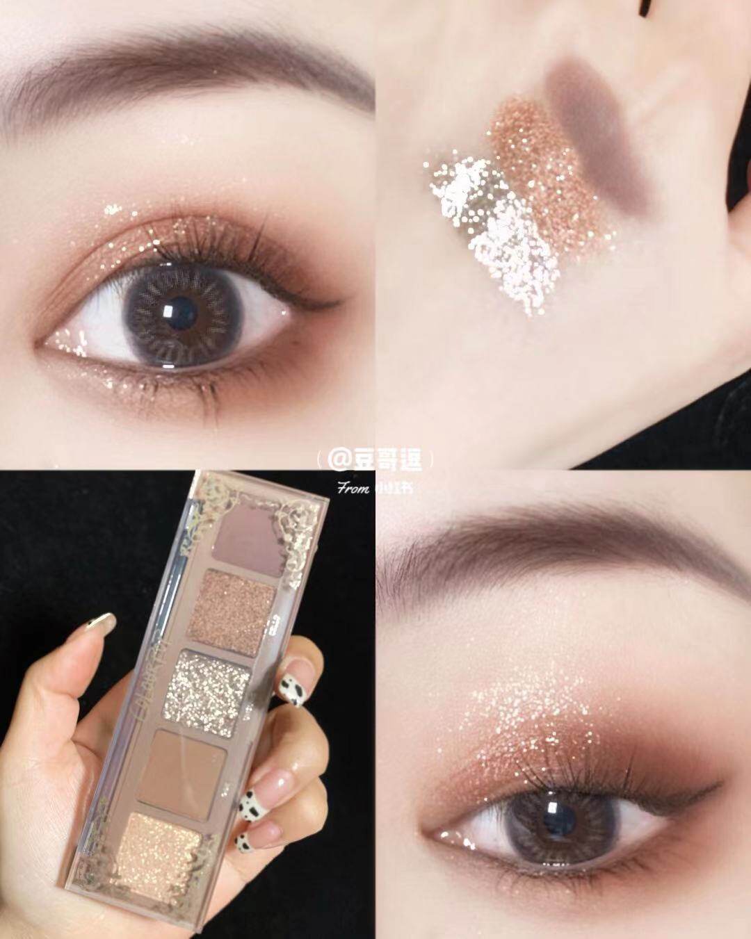 US official web Colourpop new pint Kara bubble chocolate five-coloured eye shadow disc Lyric Colorpop