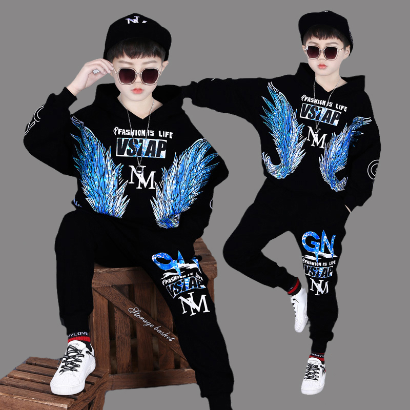 Boy's autumn clothes suit 2022 new big boy boy's baby clothes casual blouses autumn winter style Children's handsome tide shipment action clothes