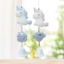  Unicorn wind chimes pendant pendant Couple a pair of childrens creative girls bedroom dream baby mini cute