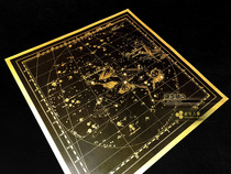 Frederick Andromeda Triangle of Honor 88 Constellations Gold Leaf Poster Decorative Painting