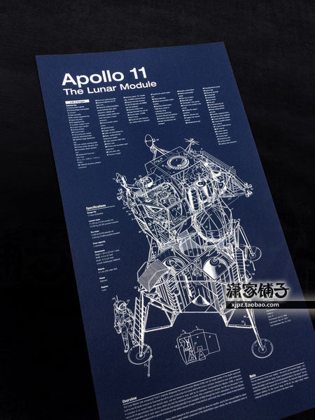 NASA Apollo 11 Lunar Module Apollo 11 Space Spacecraft Poster Decorative Painting
