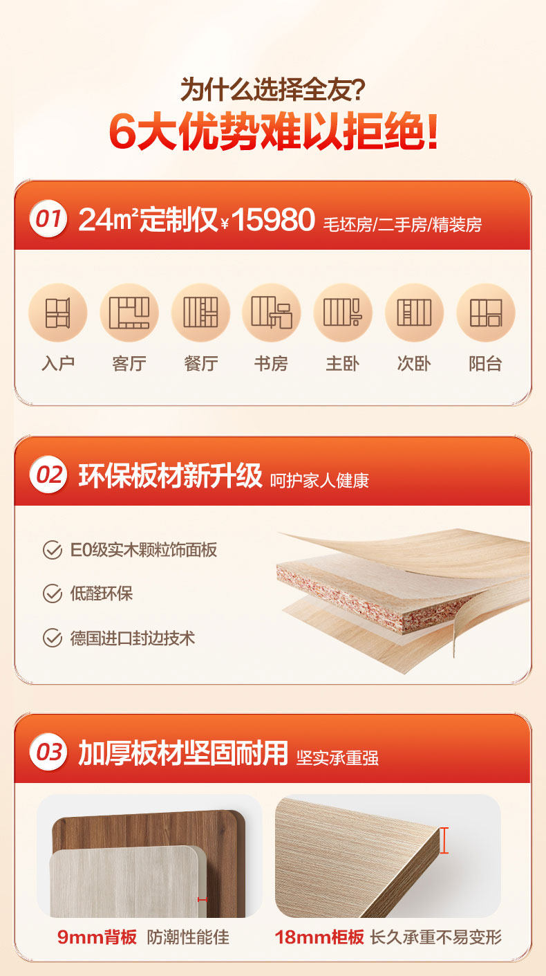 定制平开门衣柜 全友全屋定制走入式衣柜家用卧室小型转角衣帽间入户家具柜子定做 Quanu