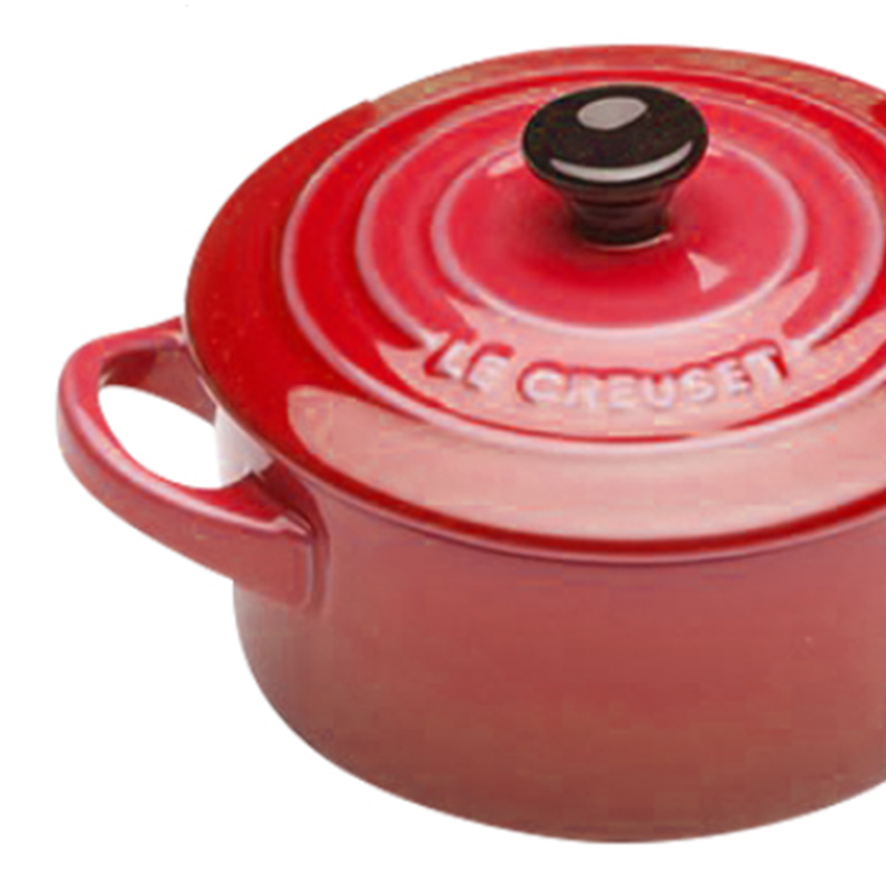 Le Creuset/cool color Germany import stoneware for roasted red as cans multi - purpose pot 4 is 250 ml