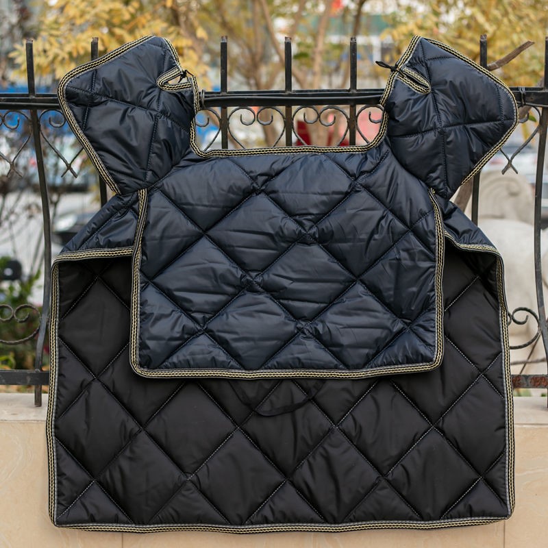 Electric vehicle windshield winter electric vehicle increased medium thickness spring and autumn locomotive four seasons plus velvet rainproof windproof cover - Taobao