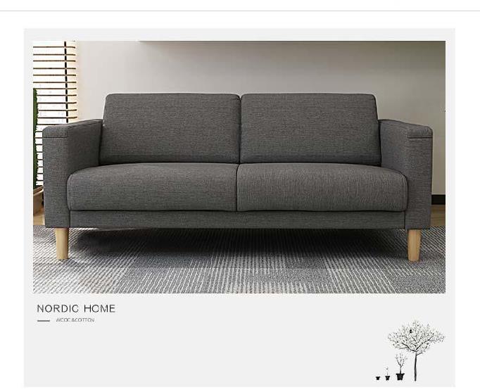 Cafe combination studio office business reception sofa cloth art sofa tea table 1.7 meters long European household