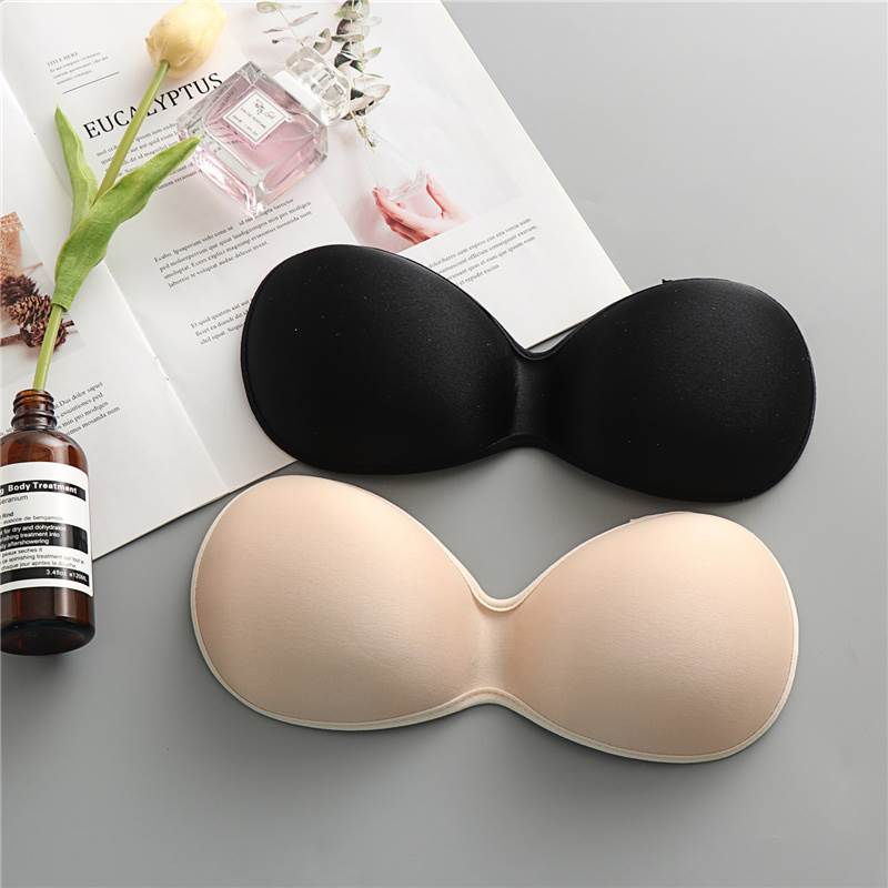 Ngực pad nữ một mảnh bọc ngực chèn đồ lót ống trên cùng làm đẹp trở lại phong trào tập hợp ngực nhỏ dày trên miếng bọt biển - Minh họa / Falsies đệm ngực silicone