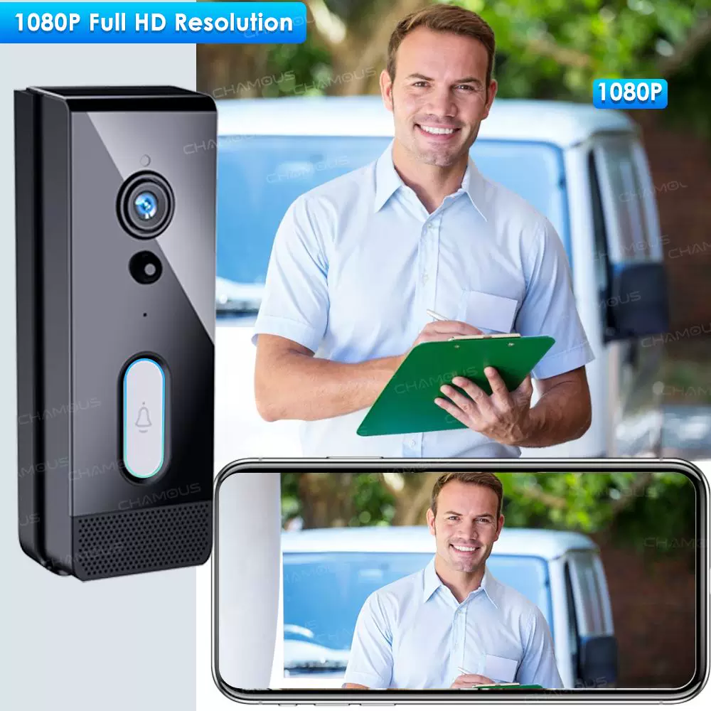 Wi‑Fi уличный дверной звонок Tuya Video DOORBELL WATERPROF IP65 В