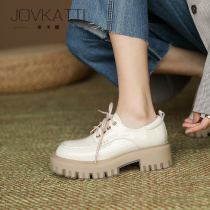 JOVKATTI High End Woman Paint Leather Pine Pine Skin Shoes Woman in the Spring 2023