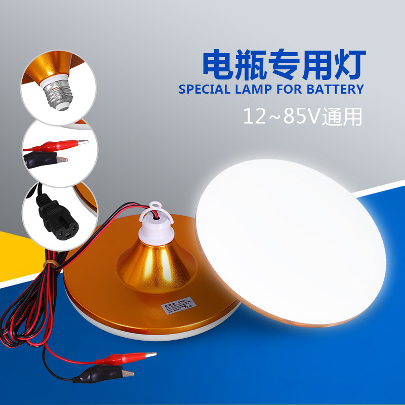 Twelve volt LED lights 12v lights 36v48v DC 12 volt LED bulbs low voltage battery bulbs are shown at night market