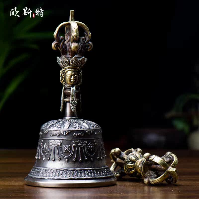 Tibetan Buddhist supplies Tantric supplies Nepal handmade copper five-strand Vajra Pestle