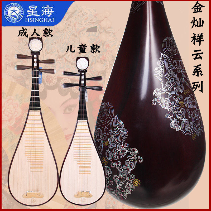 Professional hardwood pipa African rosewood Jupiter Sea musical instrument beginner children's entry examination Factory direct sales