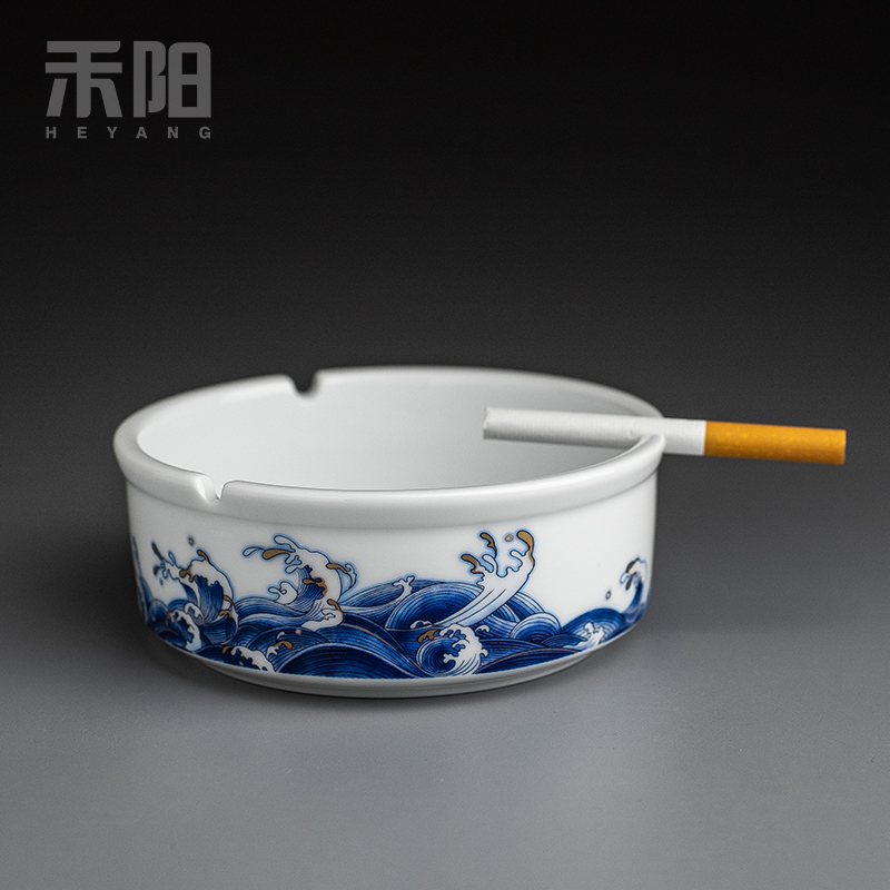 Send Yang mare undarum pentium ashtray large Chinese style restoring ancient ways individuality creative ceramic ashtray home sitting room office