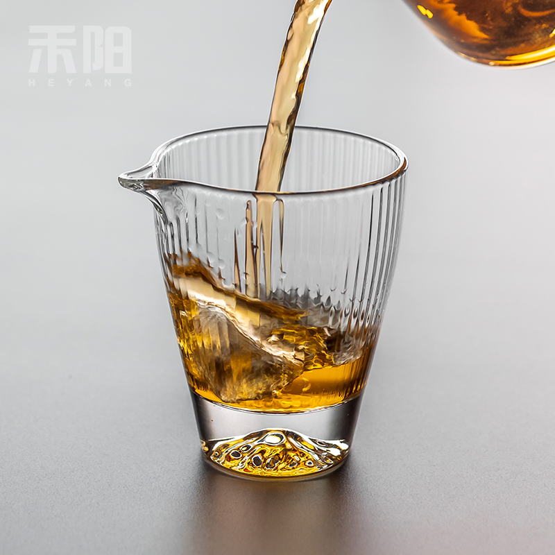 Send Yang Japanese hammer justice more heat - resistant glass tea points tea sea snow mountain tea and a cup of tea accessories