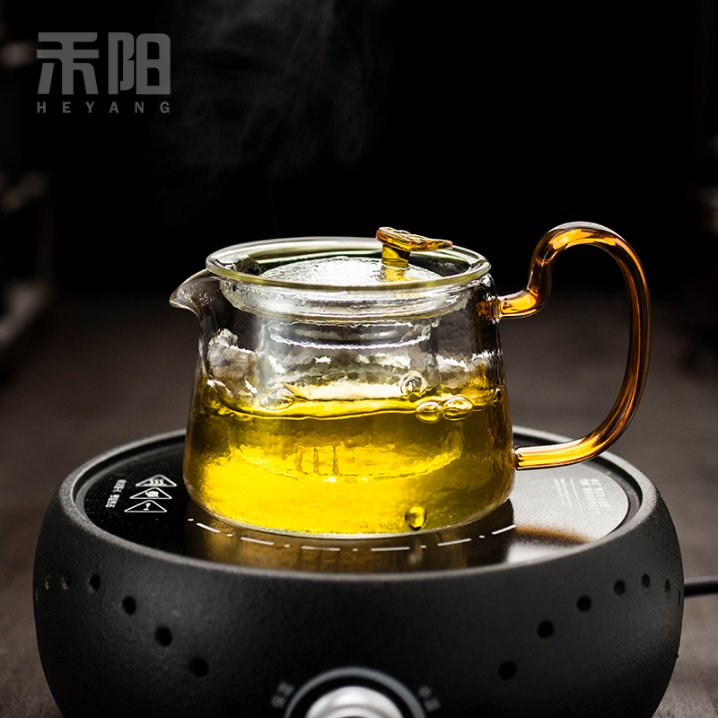 Send Yang is the home of the filter tea hammer glass teapot refractory glass teapot tea tea set