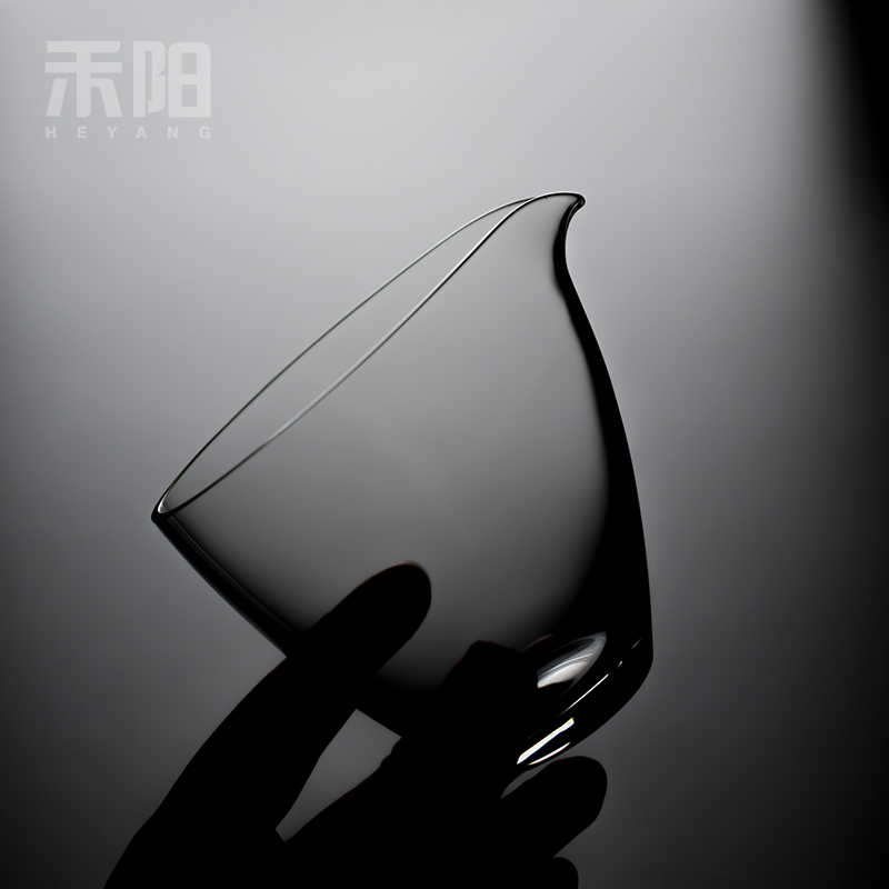Send Yang fair Japanese checking glass cup and cup tea is tea sea household heat points kung fu tea set transparent contracted