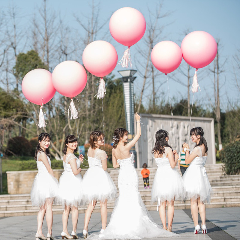 36 inch large thickened balloon wedding room wedding layout birthday party shopping mall opening store celebration event layout supplies