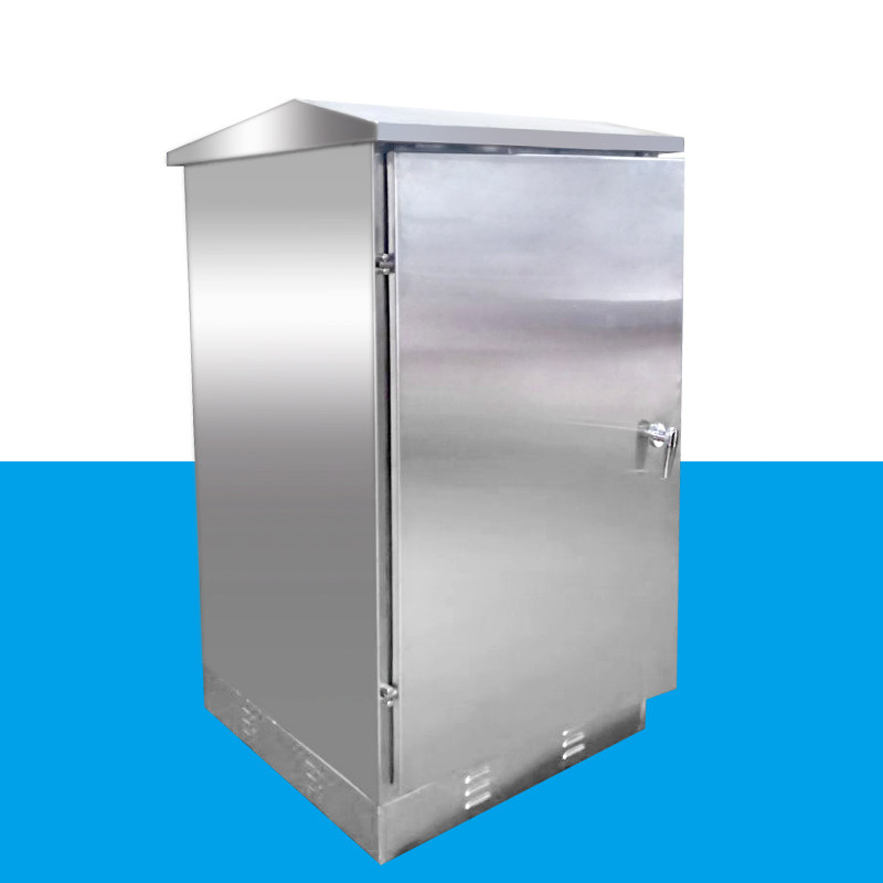 Stainless Steel Network Cabinet Industrial Control Exchange Cabinet Security Monitoring Cabinet Outdoor Fiber Cabinet 12U Thickened Waterproof 1 5 thick