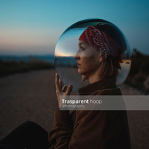 Decoration shooting acryball plastic transparent hollow ball head cover space head cover