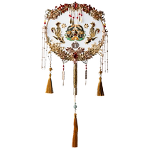 Original Hebridal Bright Garden Group Fan Bridal Wedding Show and wedding finished Chinese Fan Diy Material Bag
