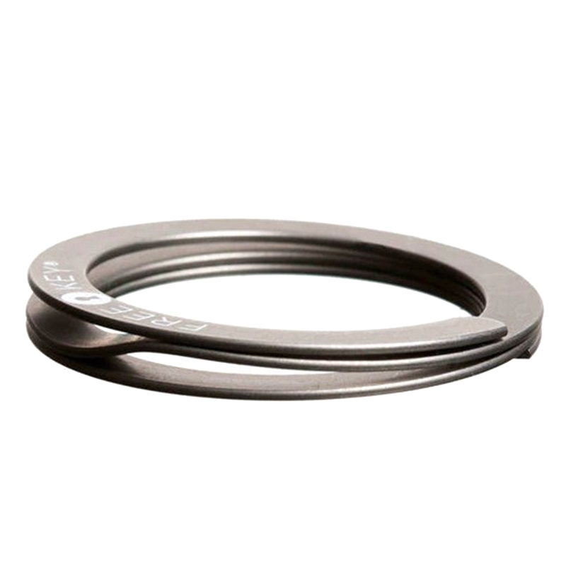 EDC two-piece non-buckle easy-to-open key ring quick-fit key ring portable quick-release ring imported 304 stainless steel