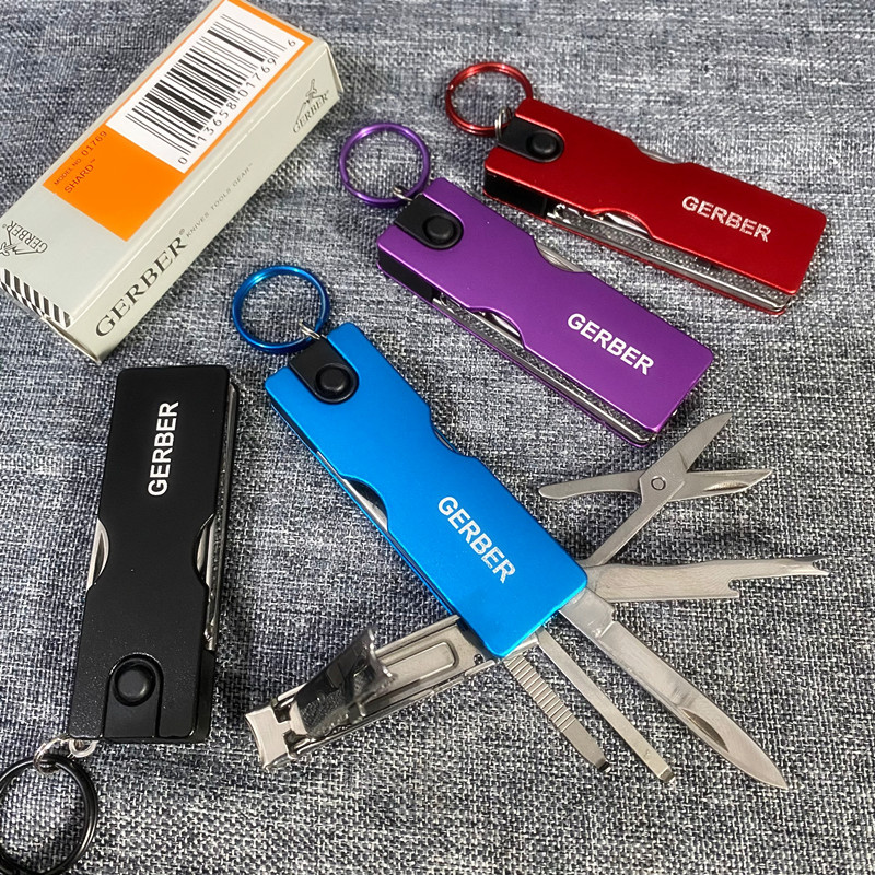 Foreign Trade Tailstock BG Multifunction Combined Nail Sheared Mini Scissors Small Knife Ear Spoon LED Carry-on small tool