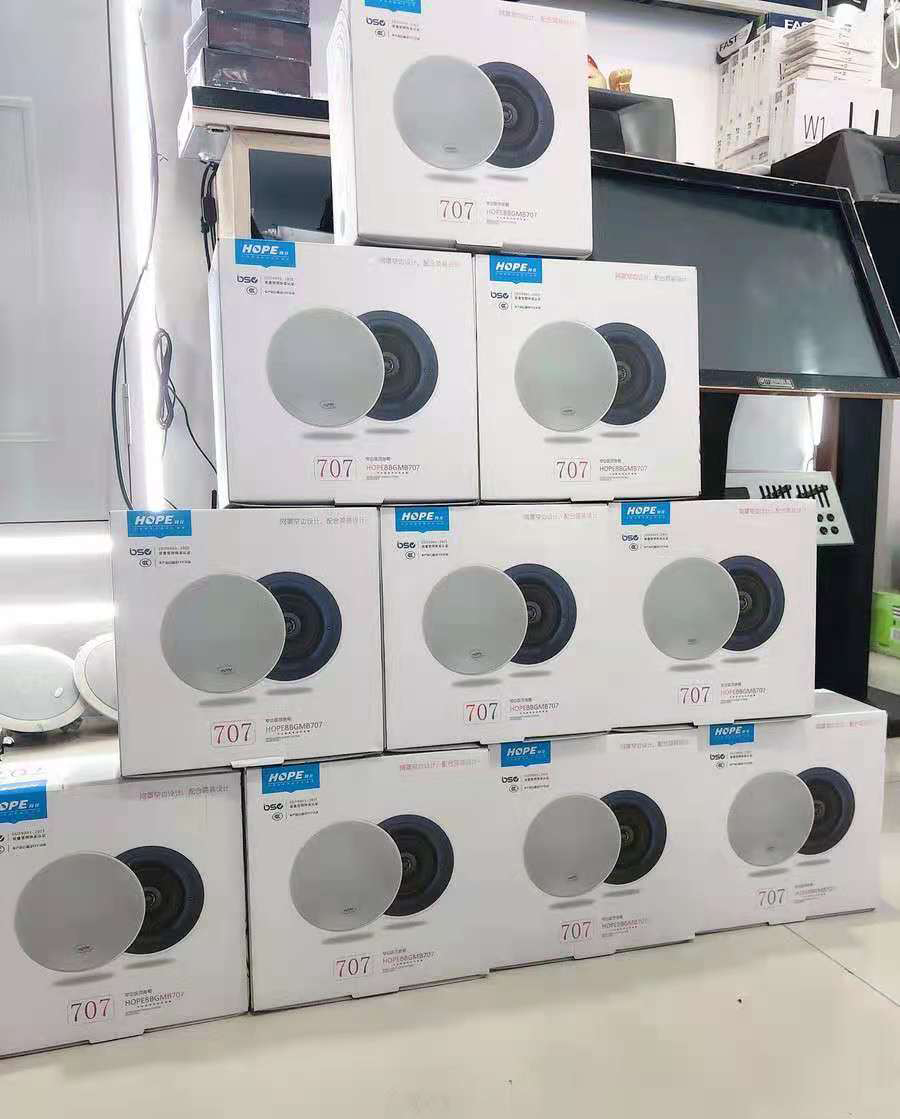 HOPE yearning for 707 narrow side design suspended ceiling ceiling ceiling audio horn coaxial background music fixed resistance 5 inches
