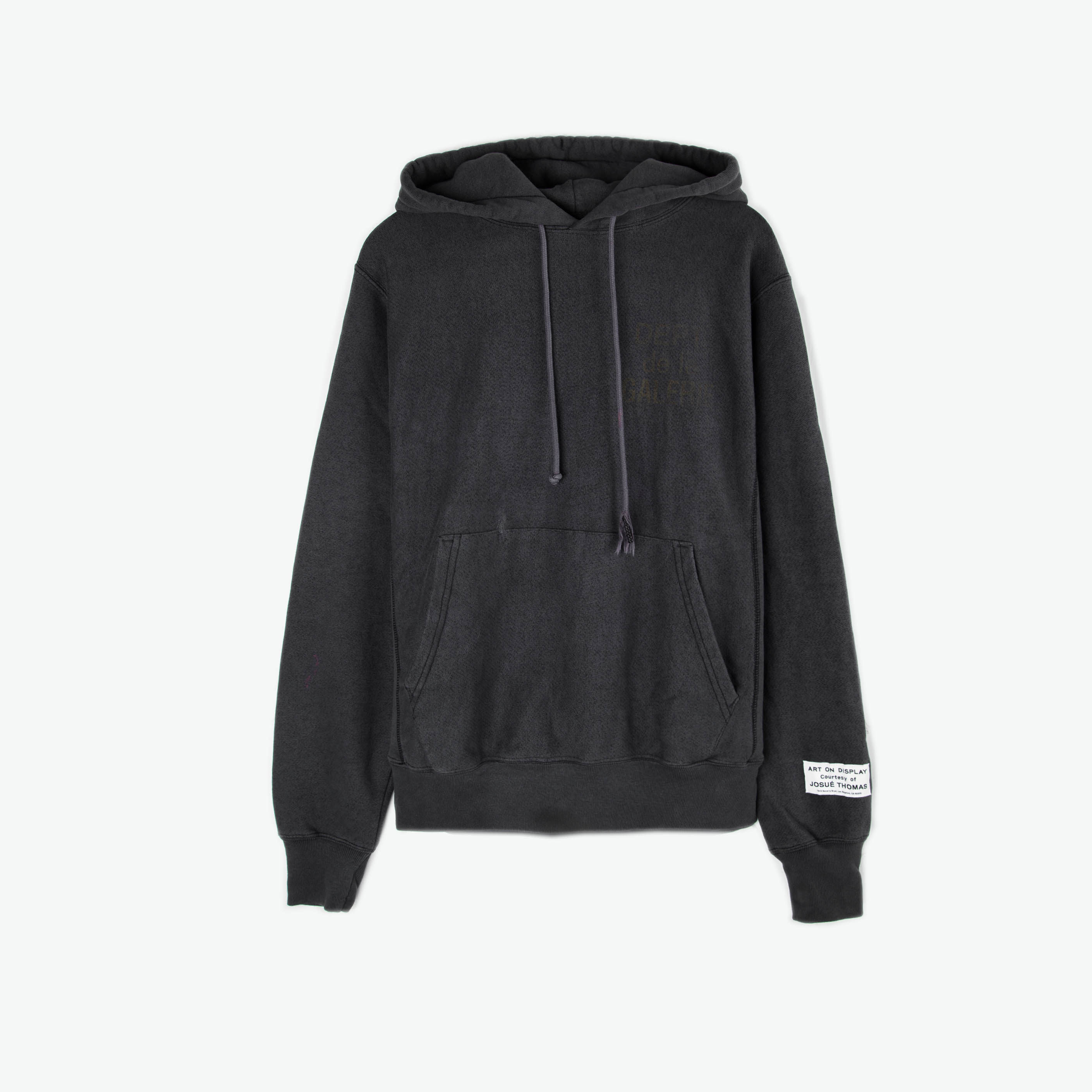 GALERY DEPT washed black to make old subtitling cap shirt positive code GD-FR-2000-BLACK