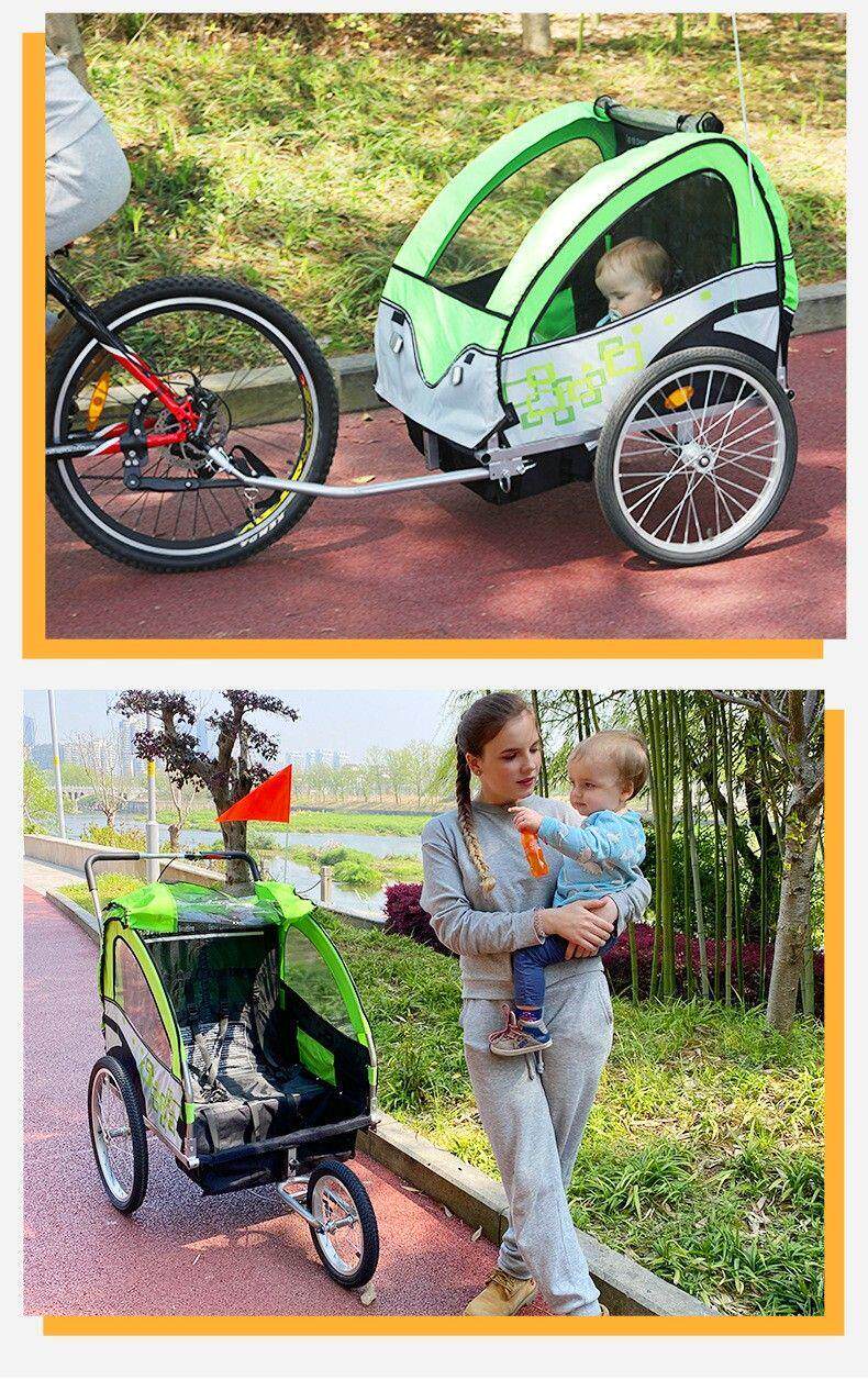 Велосипед, складной прицеп, тележка для велоспорта, горное детское снаряжение подходит для пеших прогулок, семейный стиль   