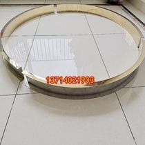  Stainless steel U-shaped living room ceiling curved angle pressure strip background edging pull curved arc decorative edge metal wire strip