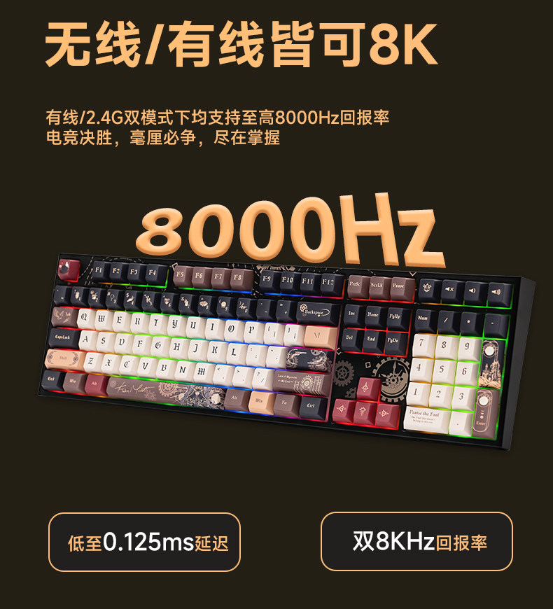 Lord of the Mysteries x Akko The Fool mechanical keyboard detail image 8
