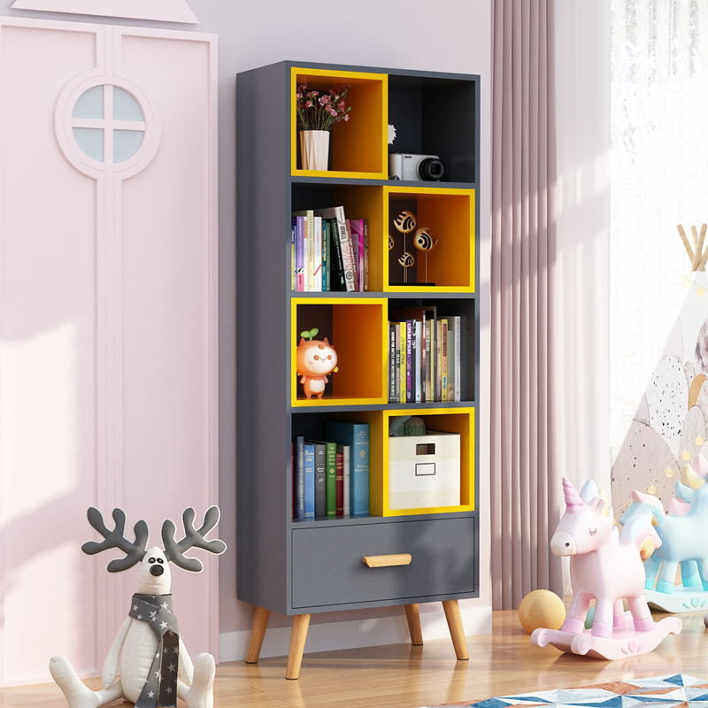 Simply modern network red book cabinet children landing simple bookshelf living room by wall layered to collect household use