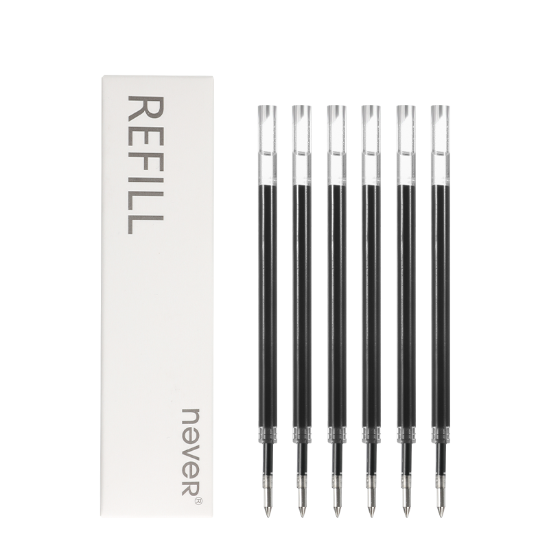 Never refill boxed gel pen refill 4/6 pcs