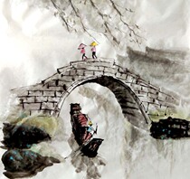 Chinese painting semi-finished products