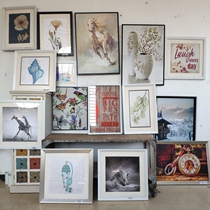 Large collection of solitary products-retro window photography mural living room dining room wooden frame painting cafe bar hanging painting