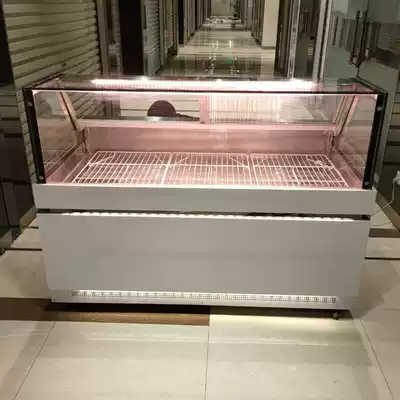 Cold dish display cabinet refrigerated stewed vegetable fresh cabinet commercial single and double temperature order cabinet cooked food straight cold duck neck cabinet