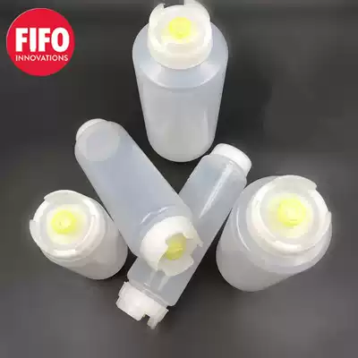 Imported FIFO double-headed squeeze sauce bottle competition special sauce hundred commercial inverted squeeze bottle flavor first-in-first-out