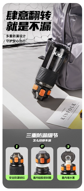 bình inox đựng nước có vòi Cica cốc nước thể thao nam nhựa mới chịu nhiệt độ cao chống rơi học sinh trường đặc biệt ống hút thể dục ấm siêu tốc bình đựng nước thủy tinh bình đựng nước có vòi