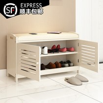 Economical shoe rack multifunctional simple shoe cabinet simple assembly solid wood storage multifunctional simple Modern economy