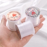 Прозрачная леска ручной работы, линия для бисероплетения, рисовые бусины, специальная линия, бисер, материал «сделай сам», ручная нить, браслет, эластичная линия с кристаллами