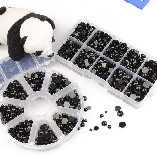 Черный набор, крючок для вязания, кукла, бусины, аксессуар для волос ручной работы с аксессуарами, поделки ручной работы