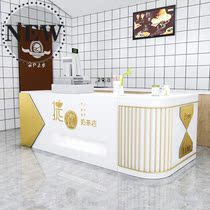 Cashier Front desk counter Simple modern milk tea shop Clothing shop Beauty salon shop 7-shaped L turn 88 corner bar x